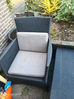 Wicker tuinsetje, 3-delig, mag snel weg!, Ophalen, Gebruikt, 3 zitplaatsen, Bank