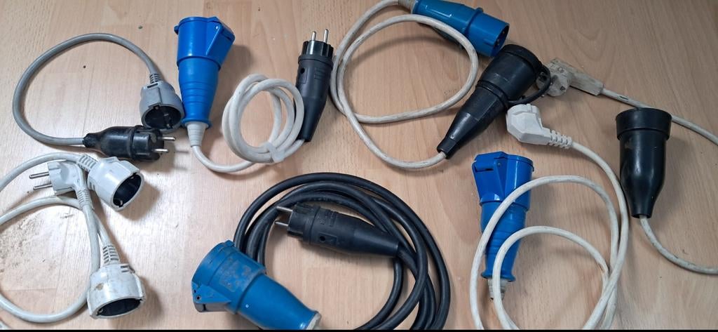 Verloopsnoeren camping, Ophalen of Verzenden