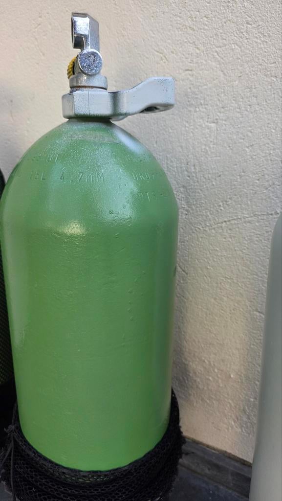 Duikfles 15 liter - recent gekeurd, geldig tot 2030, Watersport en Boten, Ophalen, Gebruikt, Duikfles