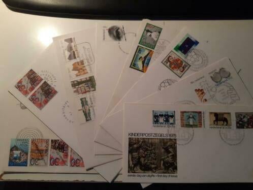 @@ 1975 alle FDC onbeschreven @@, Postzegels en Munten, Postzegels | Eerstedagenveloppen, Ophalen of Verzenden, Onbeschreven, Nederland
