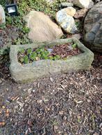 Bentheimer zandsteen trog, Ophalen, Rond, Hout, Minder dan 30 cm