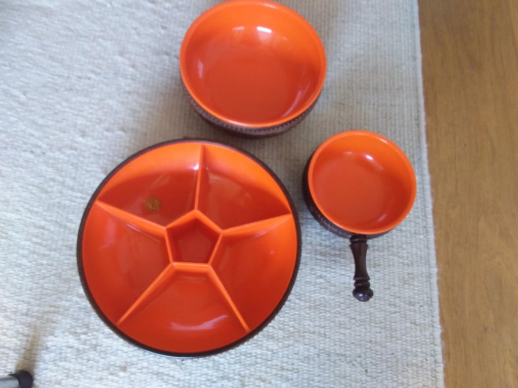Retro vintage Emsa snack schaal, sla schaal en schaaltje, Ophalen of Verzenden, Huis en Inrichting