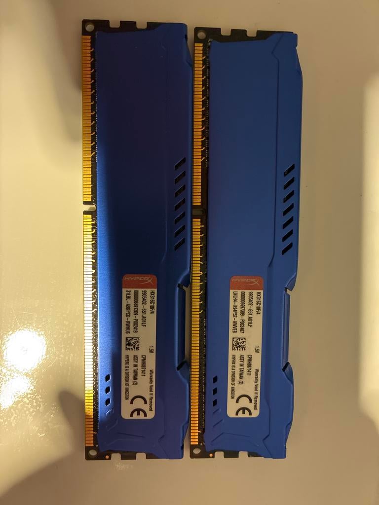 HyperX Fury DDR3 RAM Geheugen 8GB (2x4GB) 1866MHz, Computers en Software, RAM geheugen, Server, 8 GB, DDR3, Ophalen of Verzenden