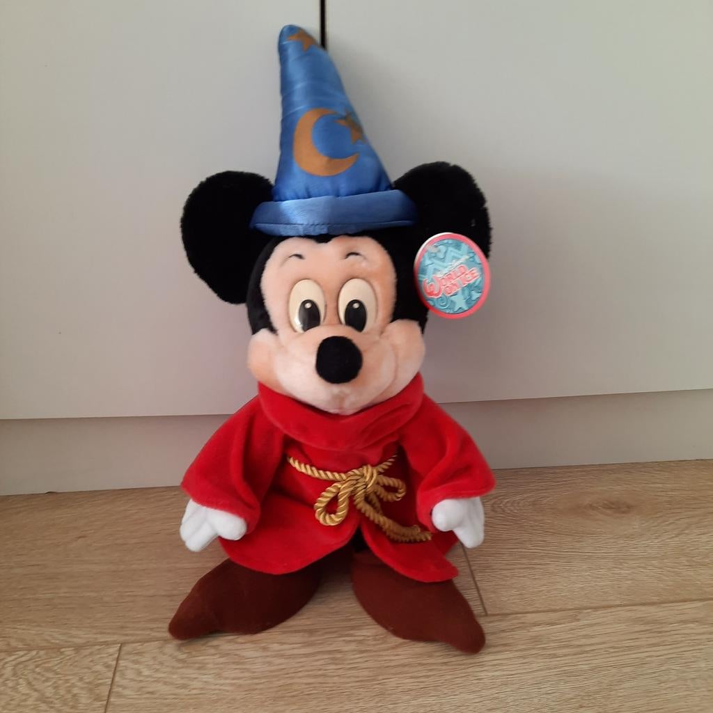 Mickey Mouse tovenaarsleerling Walt Disney World on Ice, Ophalen of Verzenden, Mickey Mouse, Zo goed als nieuw, Knuffel