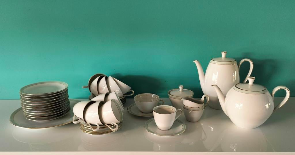 Theeservies Seltmann Weiden Bavaria, Ophalen, Zo goed als nieuw, Porselein, Kop en/of schotel