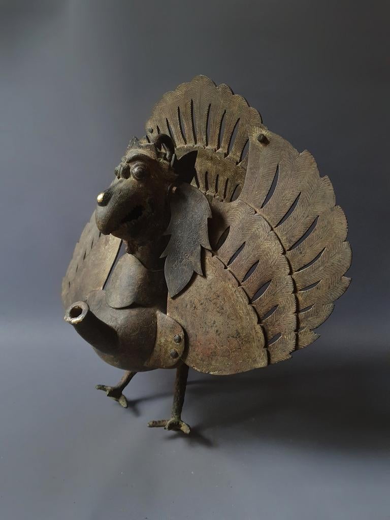 Oude indisch wayang olielamp indonesie bali java kris, Antiek en Kunst, Kunst | Niet-Westerse kunst, Ophalen of Verzenden