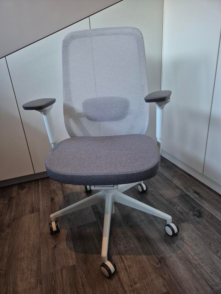 Nieuwe bureaustoel grijs-wit, Ophalen, Nieuw, Grijs, Bureaustoel