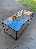 Zuiver glazed salontafel zwart, Huis en Inrichting, Ophalen, Gebruikt, 50 tot 100 cm, Minder dan 50 cm