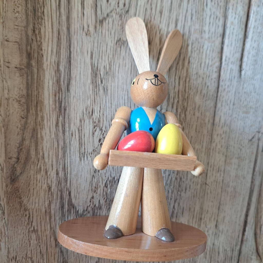 Houten Ertsgebergte paashaas, Ophalen of Verzenden