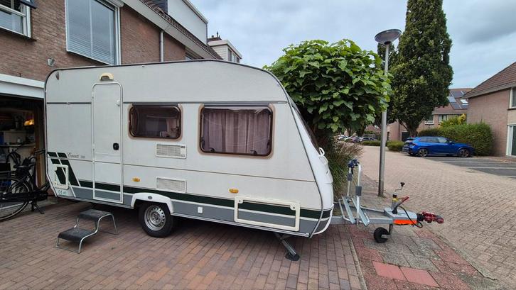 Chateau Carratt 390, compleet en klaar voor gebruik, Caravans en Kamperen, Caravans, Particulier, tot en met 4, Treinzit, Chateau