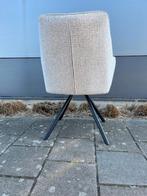 Draaistoel Gestoffeerd in Milan Lichtgrijs super actie, Draaistoel Gestoffeerd in Milan Lichtgrijs zwart metaal poot, Nieuw, Ophalen of Verzenden