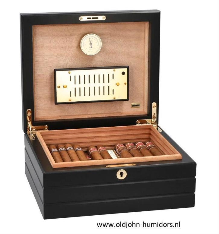 SALE - HUMIDOR ADORINI  FIRENZE DELUX 75 SIGAREN    h153, Verzamelen, Rookartikelen, Aanstekers en Luciferdoosjes, Nieuw, Tabaksdoos of Verpakking