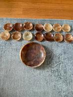 Set van 16 Onyx schaaltjes en 1 grote schaal, Ophalen