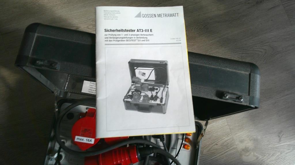 Gossen Metrawatt AT3-III E Veiligheidstester, Ophalen, Gebruikt, Elektriciteit