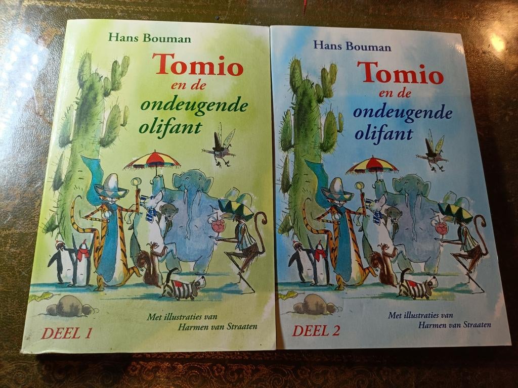 Tomio en de ondeugende olifant - Deel 1 & 2, Boeken, Ophalen of Verzenden, Zo goed als nieuw, Hans Bouman, Fictie algemeen