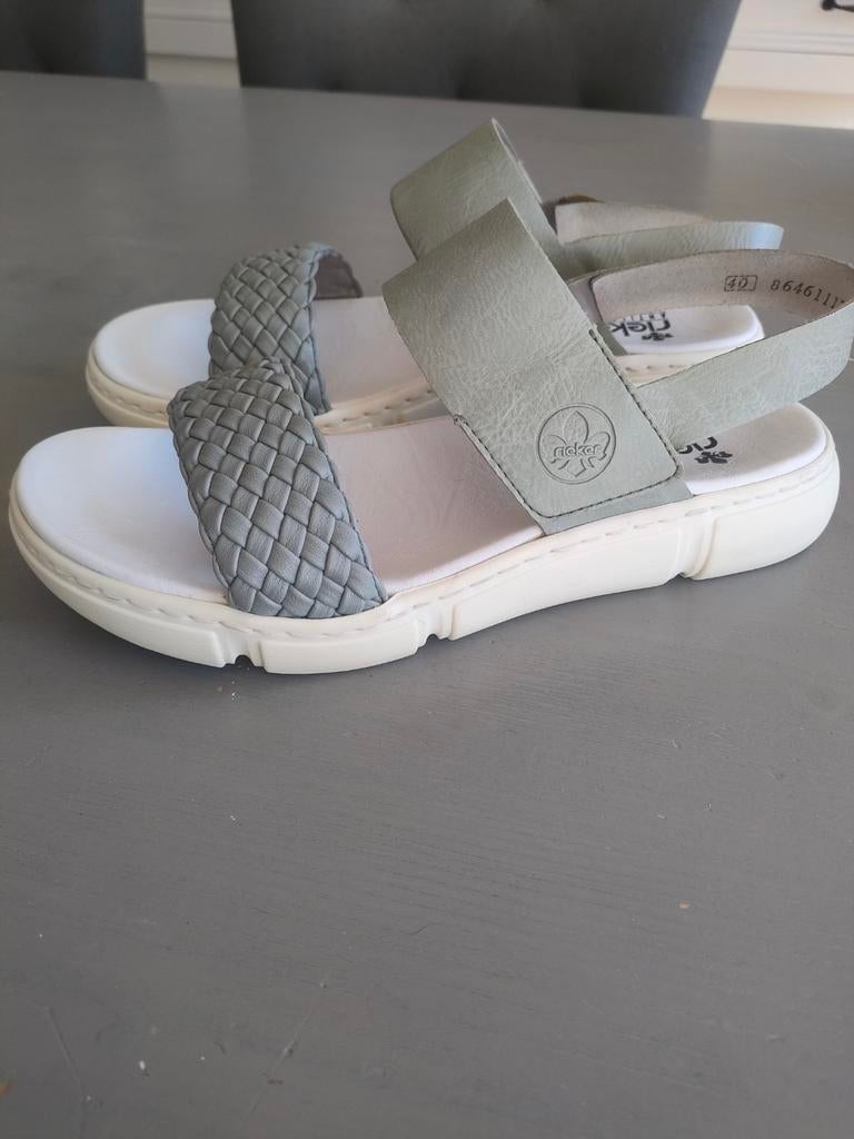Rieker sandalen maat 40 - Zo goed als nieuw, Zo goed als nieuw, Groen, Rieker, Sandalen of Muiltjes