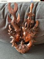 Balinees houtsnijwerk Rama & Sita - Liefde & Harmonie, Antiek en Kunst, Ophalen of Verzenden