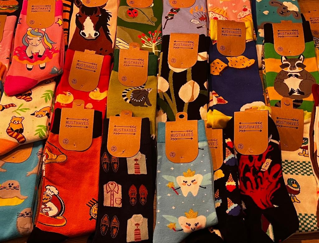 Musthaves sokken (Happy Socks), Kleding | Dames, Sokken en Kousen, Sokken en Kniesokken, Overige kleuren, Nieuw, Overige maten