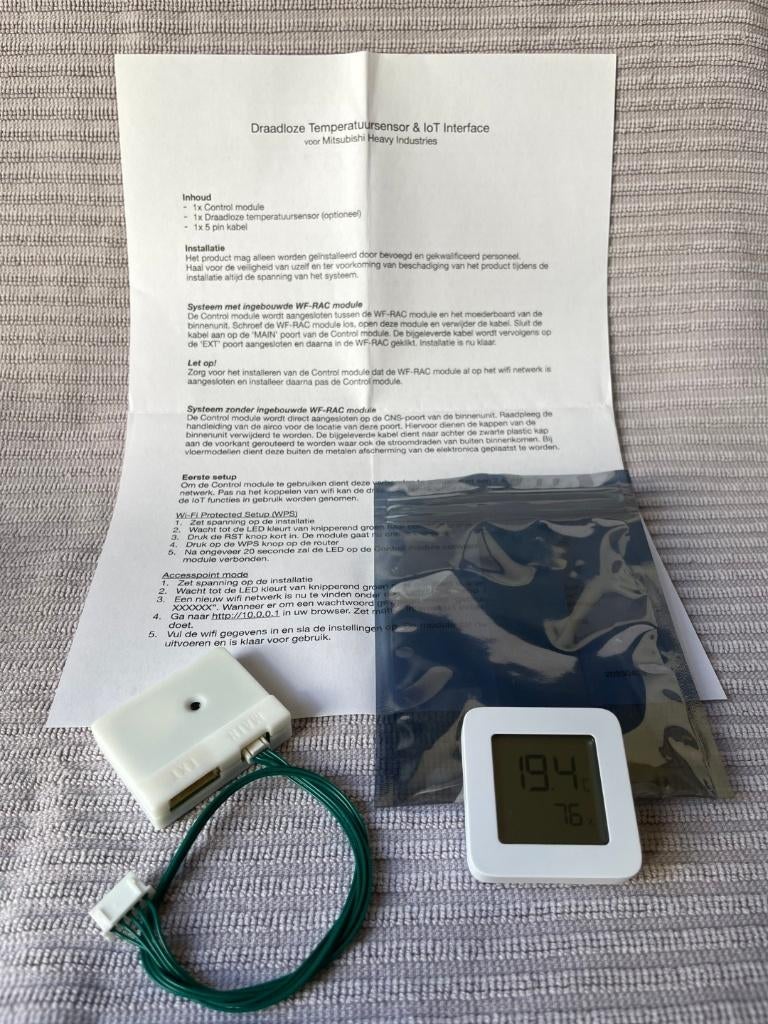 IoT sensor voor Mitsubishi Heavy Industries binnenunit, Witgoed en Apparatuur, Airco's, Nieuw, Wandairco, 100 m³ of groter, 3 snelheden of meer