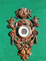 Antieke Barometer Houtsnijwerk - Isidor Polak Den Haag, Ophalen, Gebruikt, Barometer