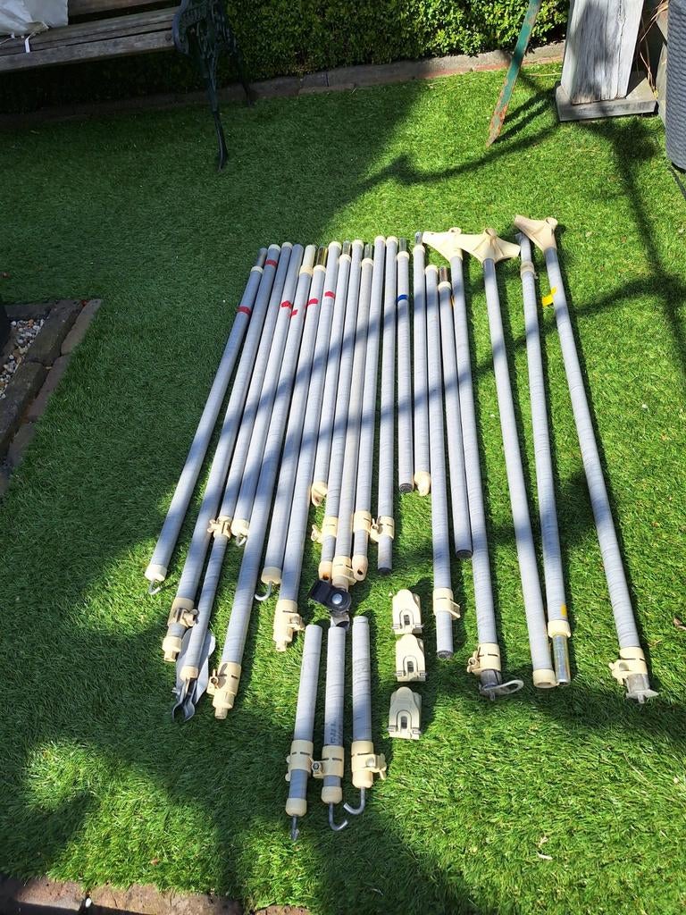Isabella Glasfiber Tentstokken Max 2.50 m Diepte G14-G16, Caravans en Kamperen, Ophalen of Verzenden, Zo goed als nieuw