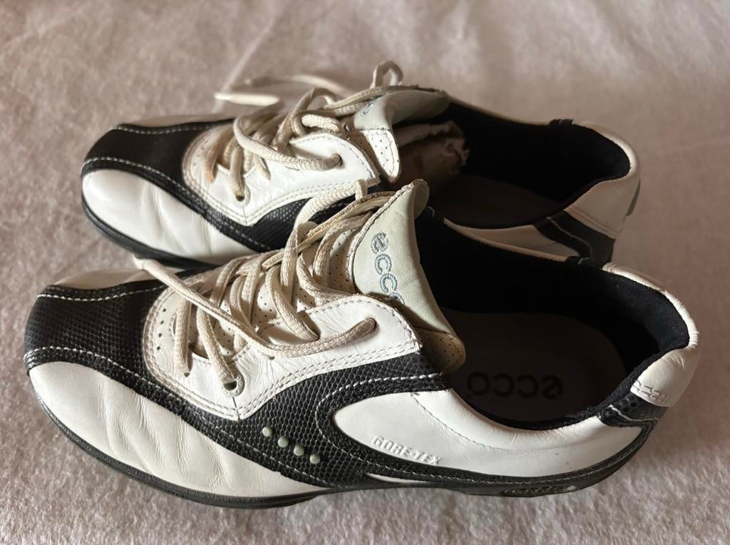 Ecco leren golfschoenen mt 37 goretex, Verzenden, Zo goed als nieuw, Schoenen