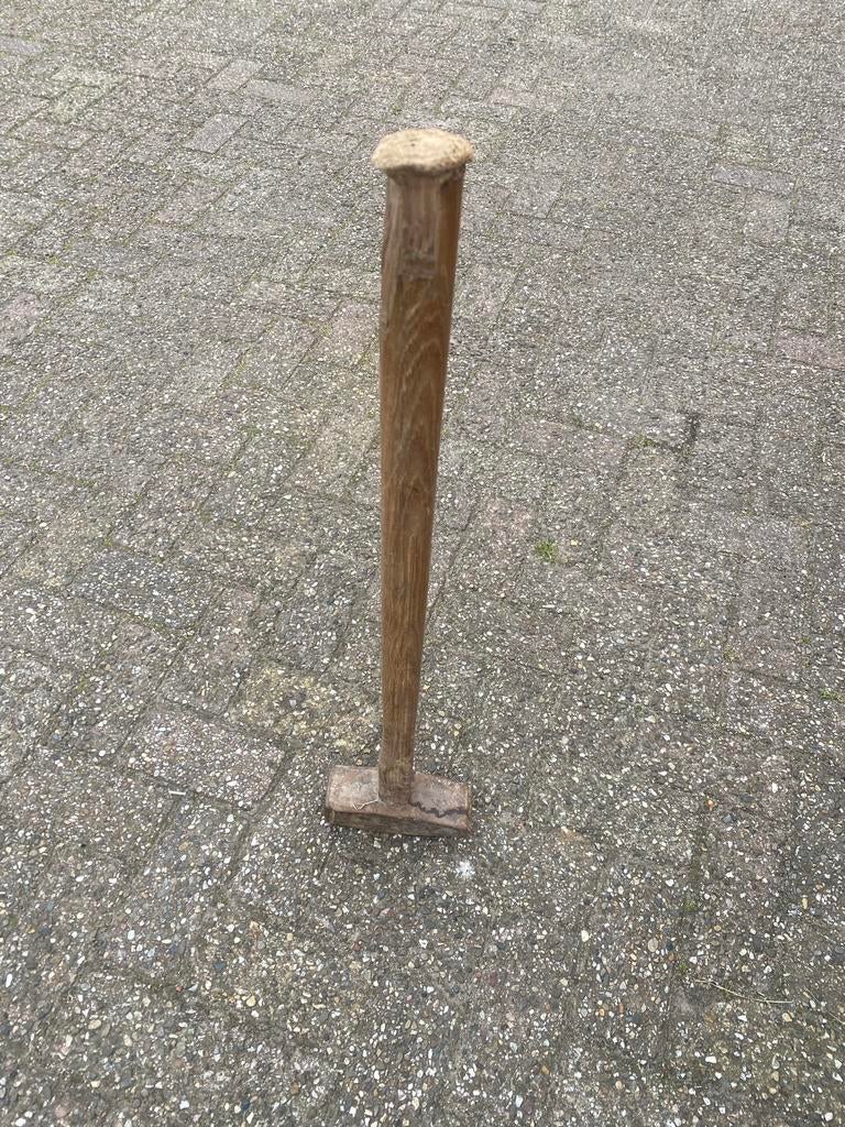 Oude Moker / Hamer met houten steel, Ophalen of Verzenden, Gebruikt