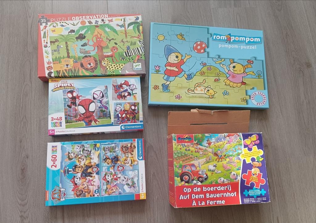 Kinder puzzles, Ophalen, Zo goed als nieuw