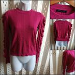 Fuchsia trui met ruches van My Jewellery maat S, Kleding | Dames, My Jewellery, Ophalen of Verzenden, Roze, Maat 36 (S)