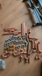 Koperen buizen en fittingen - Diverse maten, Ophalen, Bochten, Gebruikt, Pvc