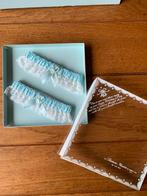 Lichtblauwe met kant kousenbandjes, NIEUW!, uit Amerika, Blauw, Nieuw, Ophalen of Verzenden, Accessoires