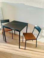 tafel en stoelen, Huis en Inrichting, Tafels | Eettafels, Ophalen, Zo goed als nieuw, Rechthoekig, 50 tot 100 cm