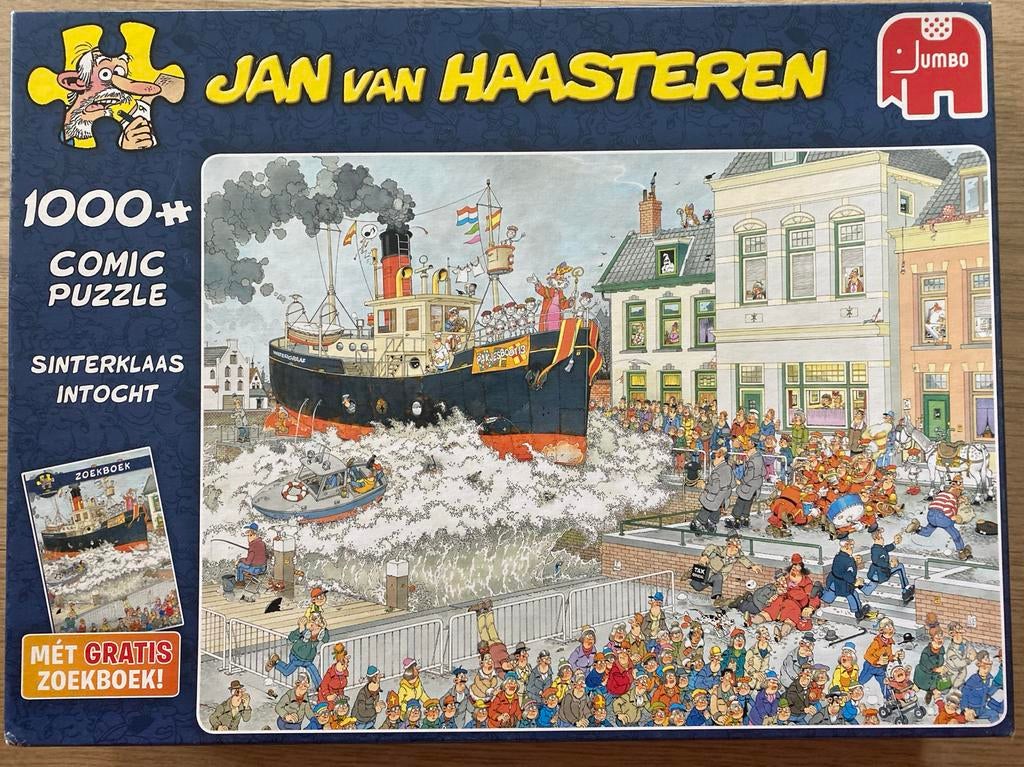 Jan van Haasteren Sinterklaas Intocht puzzel 1000 stukjes, Ophalen of Verzenden, 500 t/m 1500 stukjes, Gebruikt, Legpuzzel