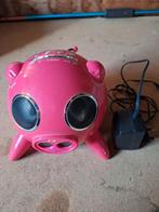 Roze varken wekker radio, Ophalen of Verzenden, Gebruikt, Radio, Met cd-speler