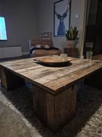 Robuuste houten salontafel - Landelijke stijl, Huis en Inrichting, Tafels | Salontafels, Landelijke, Robuuste, Industriële, Gebruikt