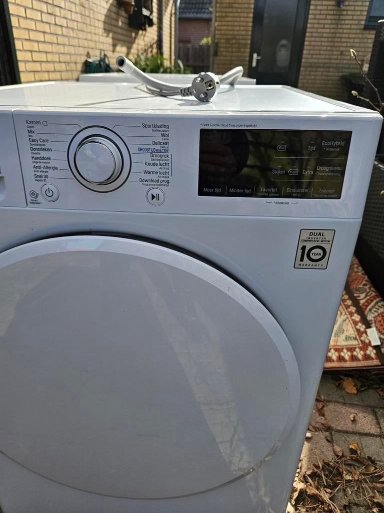 LG Warmtepompdroger 8kg - Energiezuinig en stil, Witgoed en Apparatuur, Wasdrogers, Ophalen, 8 tot 10 kg, Zo goed als nieuw, Voorlader