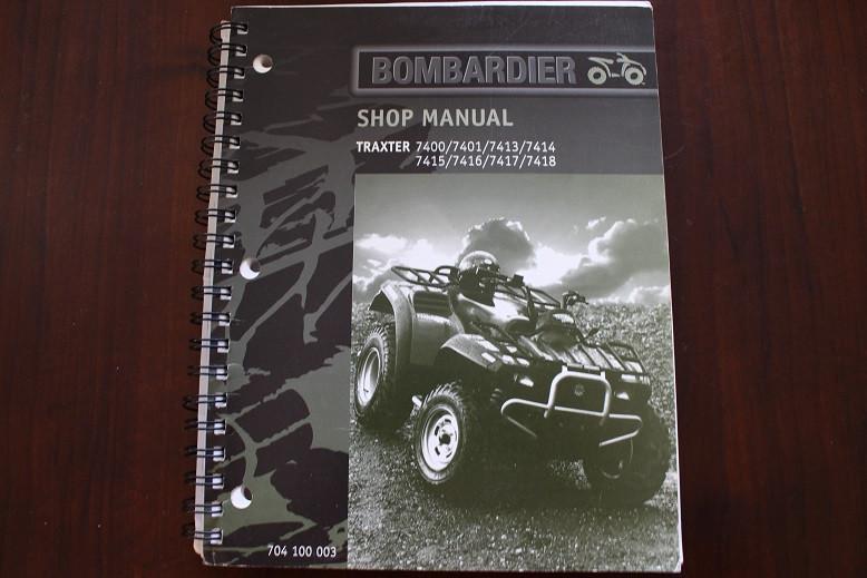 Bombardier Traxter 7400 - 7418 ATV quad service manual, Ophalen of Verzenden, Overige merken