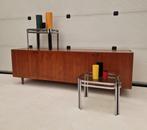 Vintage dressoir met vier zwarte knopjes, 200cm, Ophalen, ., 200 cm of meer, .