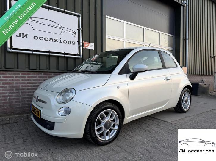 Fiat 500 1.2 Lounge|Bleu&me|Leder|Airco|Nieuwe APK 04-2027|, Auto's, Fiat, Bedrijf, Te koop, ABS, Airbags, Airconditioning, Alarm
