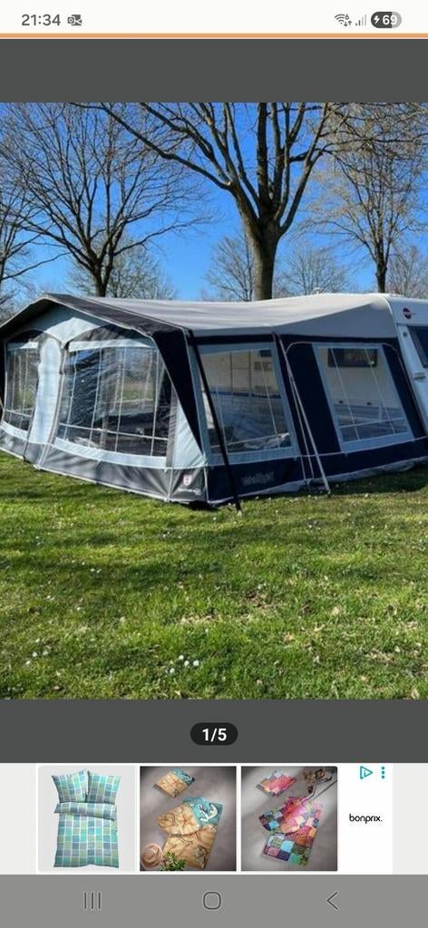 Mooie walker voortent en luifel, Ophalen of Verzenden