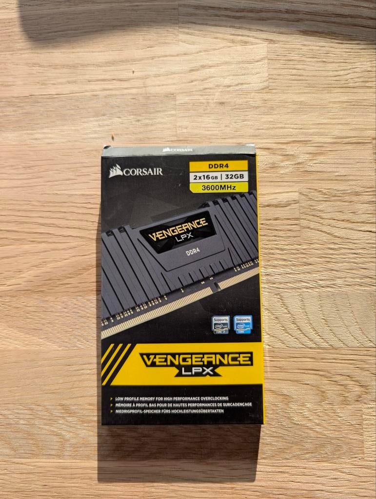 Corsair Vengeance LPX 32GB (2x16GB) 3600MHz RAM, Computers en Software, RAM geheugen, 32 GB, DDR4, Ophalen of Verzenden, Zo goed als nieuw