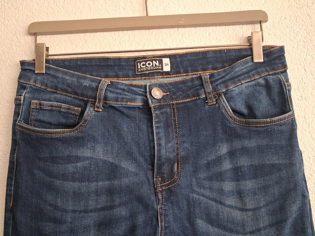 ICON. Amsterdam Jeans - Maat 34 L32, Kleding | Heren, Ophalen of Verzenden, Zo goed als nieuw, Blauw