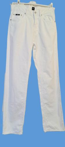 BOSS HUGO BOSS  😎witte jeans straight leg W32 L34, Kleding | Heren, Spijkerbroeken en Jeans, Verzenden, Wit, W32 (confectie 46) of kleiner