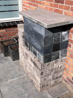 Muurblokken 12x12x60 cm strak antraciet, 12 stuks, Tuin en Terras, Ophalen, Overige typen, Nieuw, Minder dan 5 m²