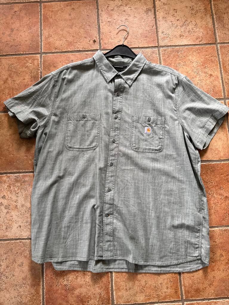 Carhartt overhemd korte mouw 2XL - nieuw / ongedragen groen, Ophalen of Verzenden, Nieuw, Groen, Overige halswijdtes