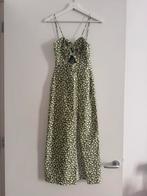 Zara zomer lente linnen jurk groen wit bloemen maat S 36, Nieuw, Ophalen of Verzenden, Knielengte, Maat 36 (S)
