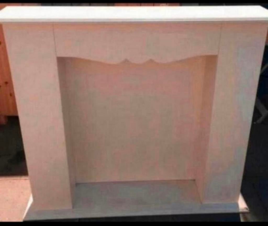 Houten sierschouw 1,20 cm breed . 1,05 cm hoog, Ophalen, Zo goed als nieuw, Vrijstaande haard, Houthaard