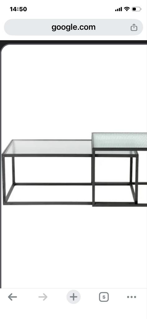 Dutch Boone salontafel nieuw in doos, Ophalen, 100 tot 150 cm, Nieuw, 50 tot 100 cm