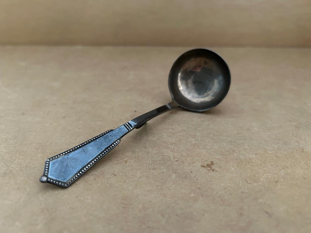 Verzilverd jus/room lepel m-gero-90, Ophalen