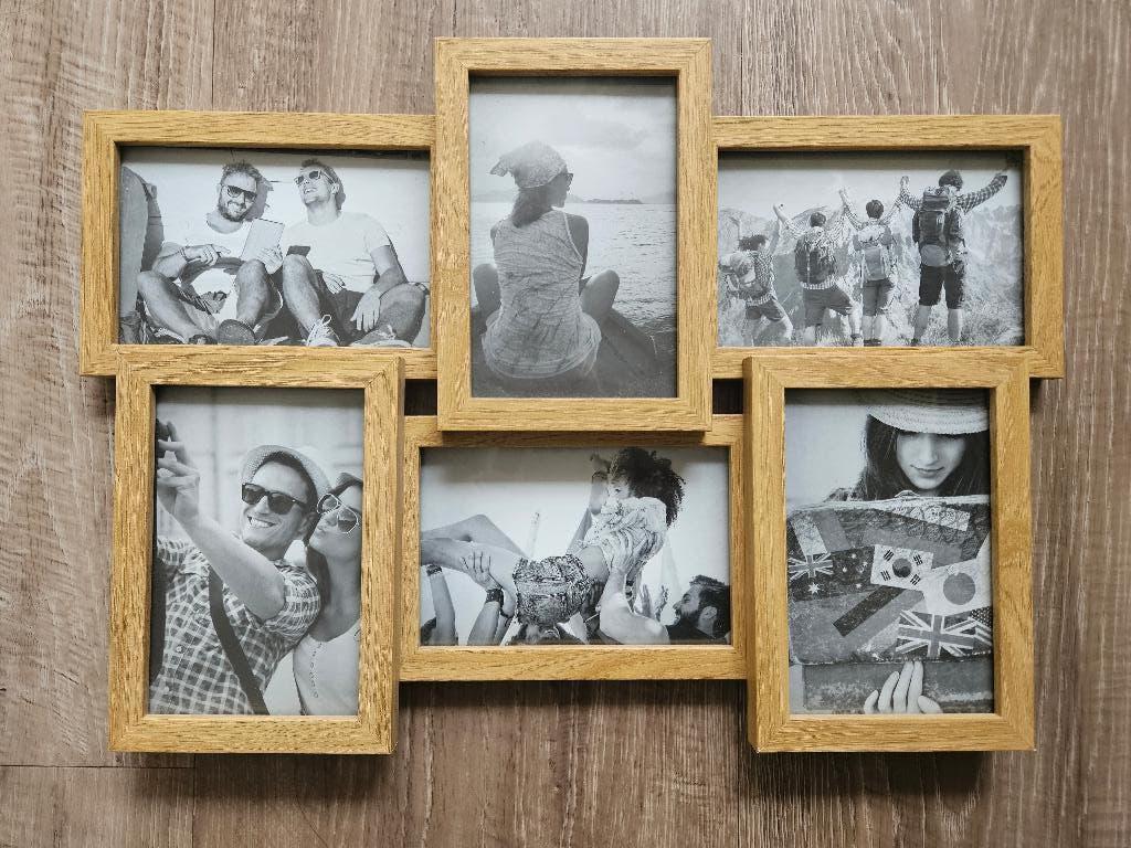 Fotolijst wissellijst 6 foto's hout NIEUW, Audio, Tv en Foto, Fotografie | Fotolijsten, Ophalen of Verzenden, Nieuw